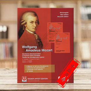for UT50305 维也纳净版 Complete Piano Mozart 独奏带指法 乐谱书 piano 莫扎特钢琴奏鸣曲集 Sonatas 全套共两册