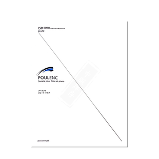 普朗克 长笛奏鸣曲 附钢伴 全音乐谱书 Francis Poulenc Sonate for Flute and Piano ZN549016
