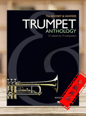 博浩作品集 13位作曲家的21首作品 小号和钢琴 博浩原版乐谱书 The Boosey HawkesTrumpet Anthology21Pieces BHI10538