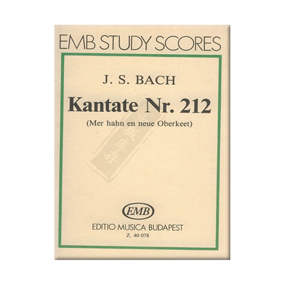 巴赫清唱剧研习小总谱