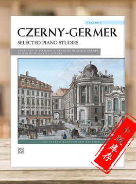车尔尼 钢琴练习曲选集 卷一 Alfred原版进口乐谱书  Czerny Selected Piano Studies Volume 1 00-597