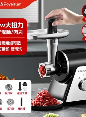 荣事达电动绞肉机家用小型灌肠机