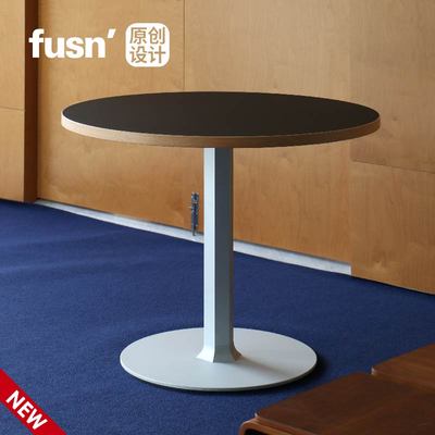 fusn复现·PRT975棱柱圆桌金属铝合金包豪斯餐桌餐厅家用小户型