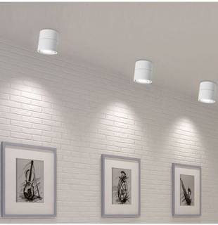 新款LED明装射灯 北欧背景墙博物馆服装店轨道灯 折叠旋转射灯