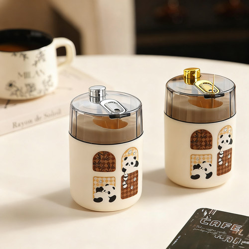 中古风牙签盒家用轻奢高级按压出签收纳创意牙签罐2025新款牙签筒