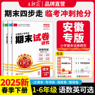 试卷小学三年级同步测试语文专项训练 一二三四五六年级试卷全套各地期末试卷精选人教版 2025新版 下册王朝霞期末真题安徽专版