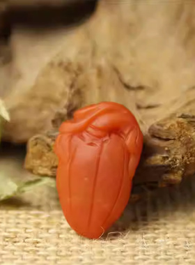 云南保山南红玛瑙福瓜挂件