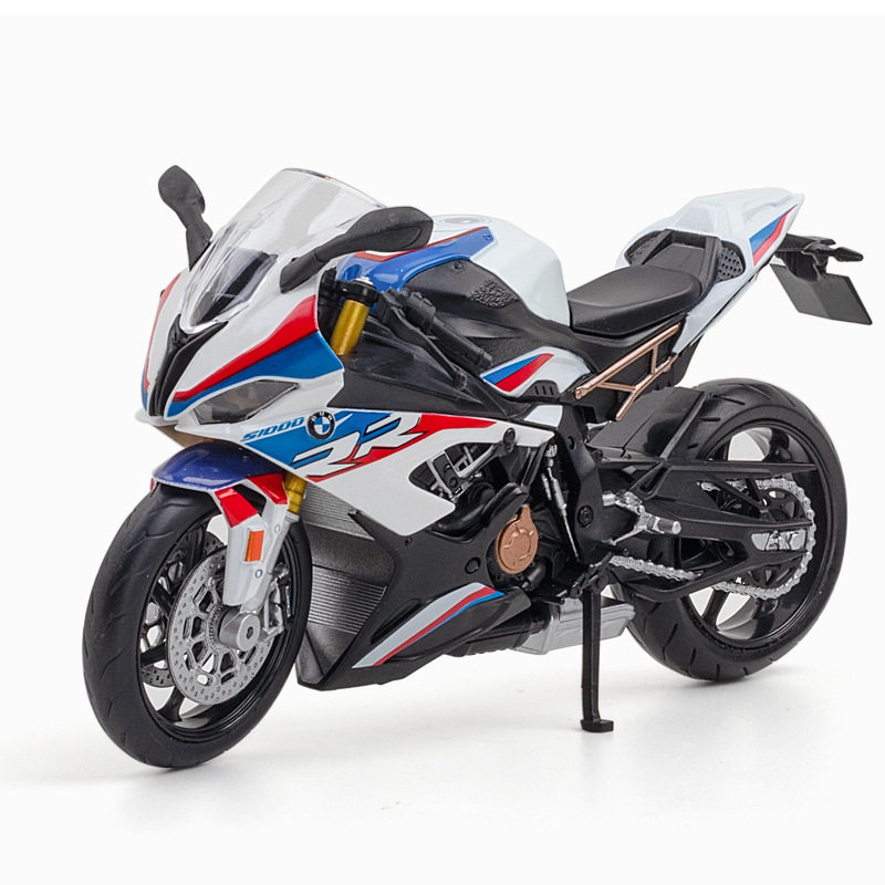 【OK573】(盒装)仿真1比12宝马本田S1000RR合金摩托车模型摆件