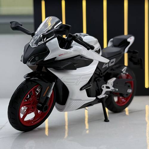 【DZ696】华一合金车模1比12春风450SR摩托车声光儿童玩具模型摆