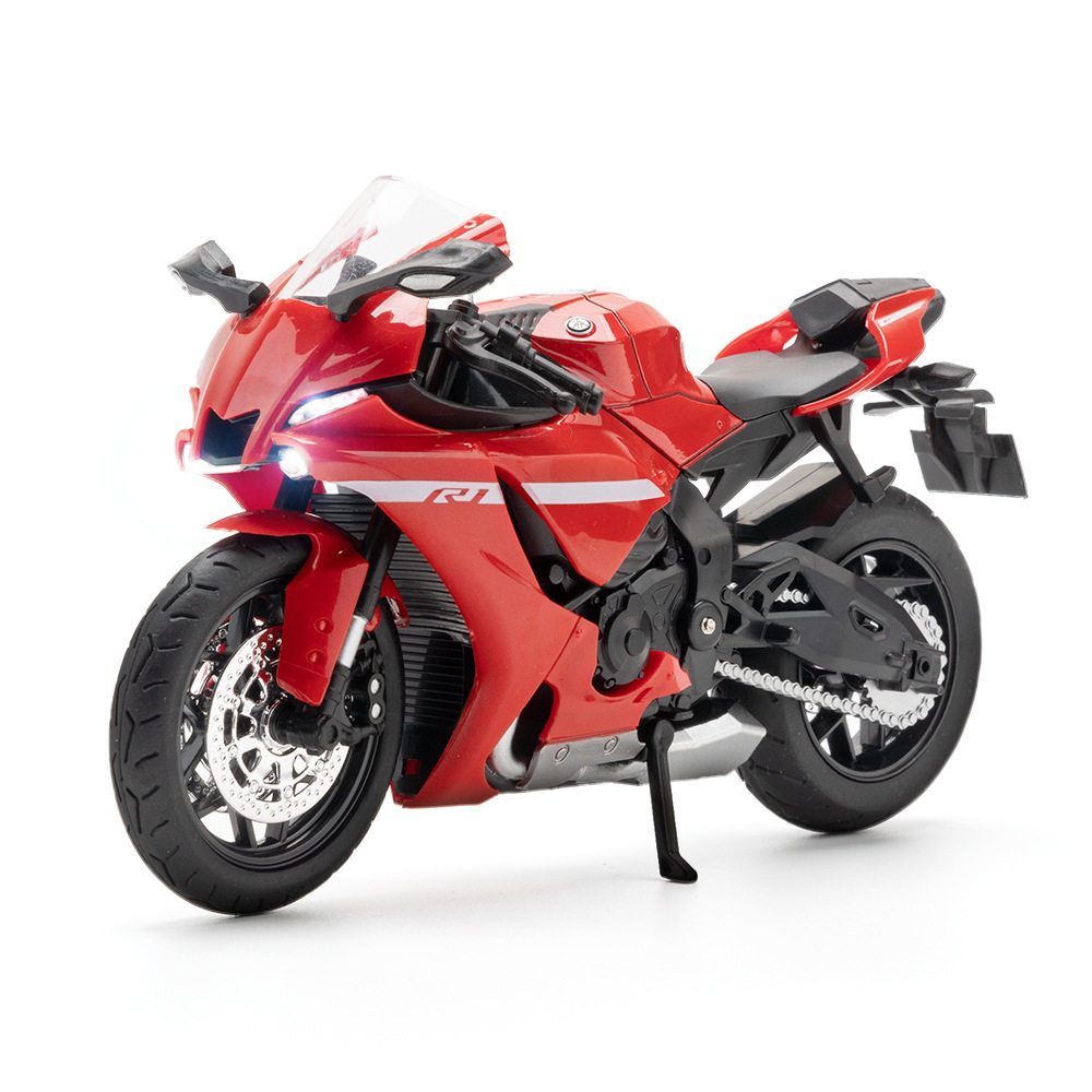 【OK573】(盒装)仿真1比12R1越野合金摩托车模型摆件玩具母婴