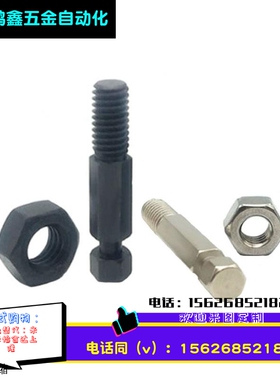 FFK01 六角形发黑粗牙拉伸弹簧用支柱 DSPO3/4/5/6/8/10/12-10/30