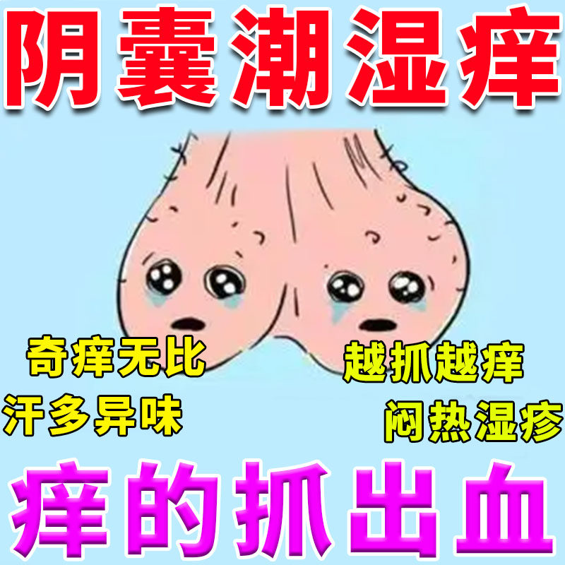 阴囊瘙痒湿疹止痒私处睾丸痒去潮湿藓瘙痒私处大腿内侧皮肤睾丸痒