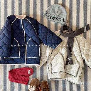 2025湖州织里童装儿童冬装女童中长款棉衣冬款外套男童棉服