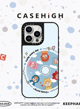 【C家】联名蓝色粉色唱片哭娃适用苹果17/16promax手机壳iphone17pro镜面MagSafe磁吸15/14p韩13pro可爱17Air