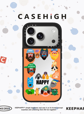 【C家】橙色环绕色多巴胺老头狗适用苹果17/16promax手机壳iphone17pro镜面MagSafe磁吸15/14p韩13pro可爱Air