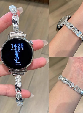 适用华为gt5表带gt4智能手表watch5贝壳花朵链fit34pro高级感腕带