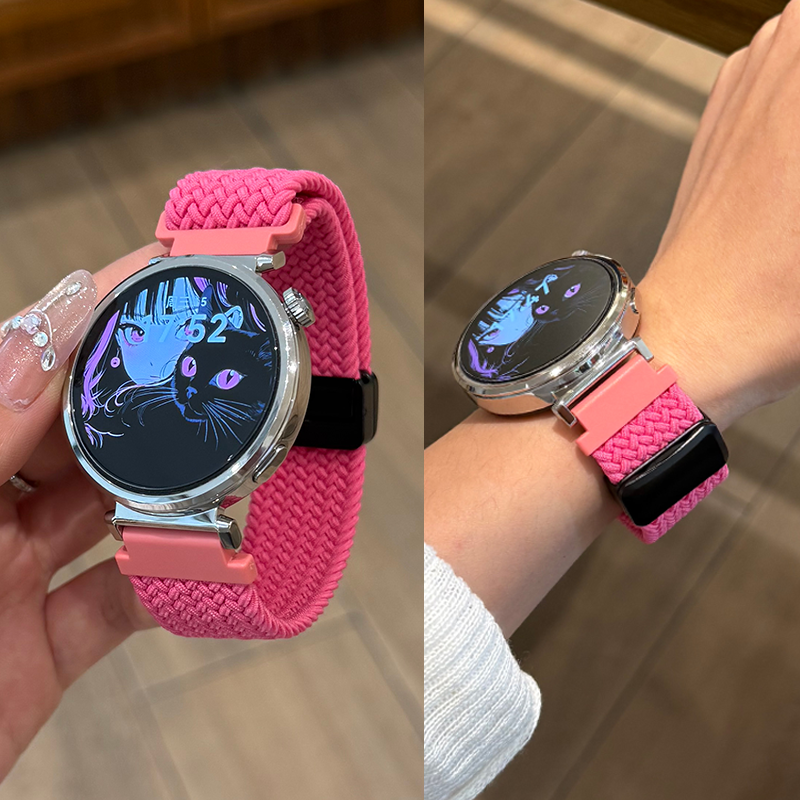 适用华为GT5表带GT6手表透气编织