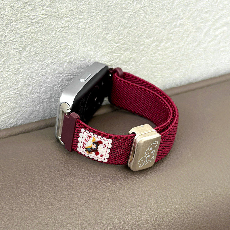 适用华为手环11表带9手环腕带8智能10手表小马编织磁吸扣透气