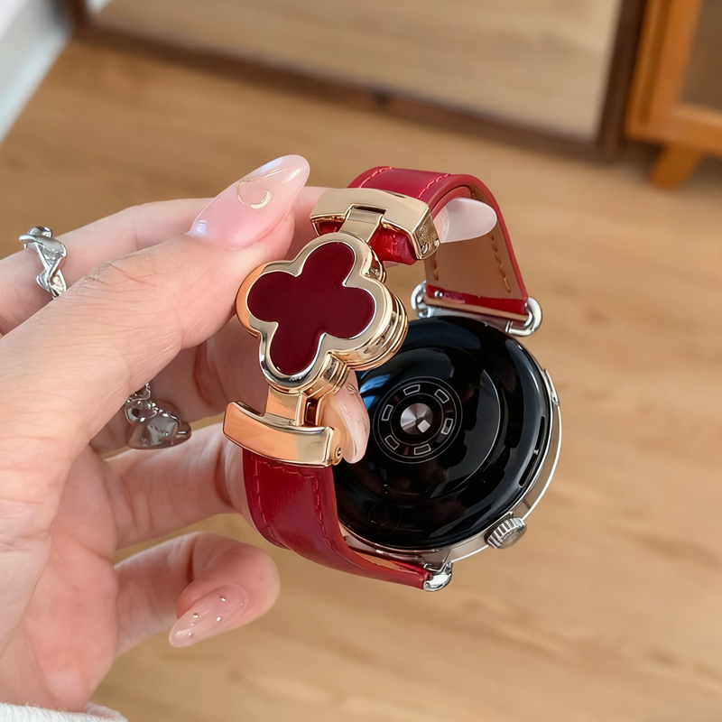 适用华为gt6四叶草磁吸扣表带