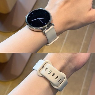 适用华为gt5表带gt4智能watch5手表带gt3运动gt2柔软硅胶fit3简约