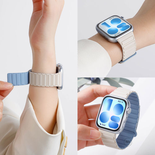 适用华为FIT5/4/3磁吸硅胶表带