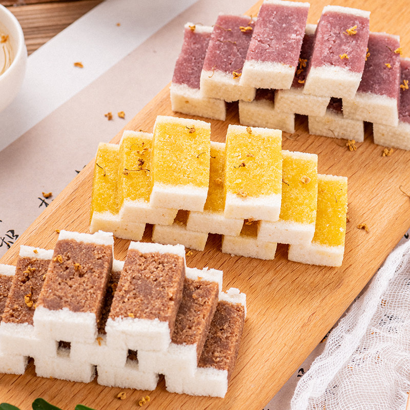 温州特产桂花芡实糕八珍糕茶点心网红零食代餐美食品传统手工小吃