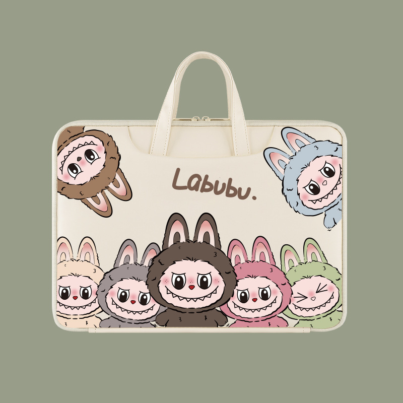 华硕天选6pro笔记本电脑包16英寸适用5pro手提便携可爱卡通ins少女风内胆包无畏14大容量毛绒防水抗震收纳袋