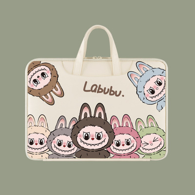 华硕天选6pro笔记本电脑包16英寸适用5pro手提便携可爱卡通ins少女风内胆包无畏14大容量毛绒防水抗震收纳袋