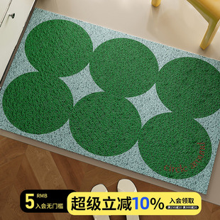圣岛秘境韩系丝圈入户地垫进门门口简约风pvc防滑耐磨脚垫可裁剪