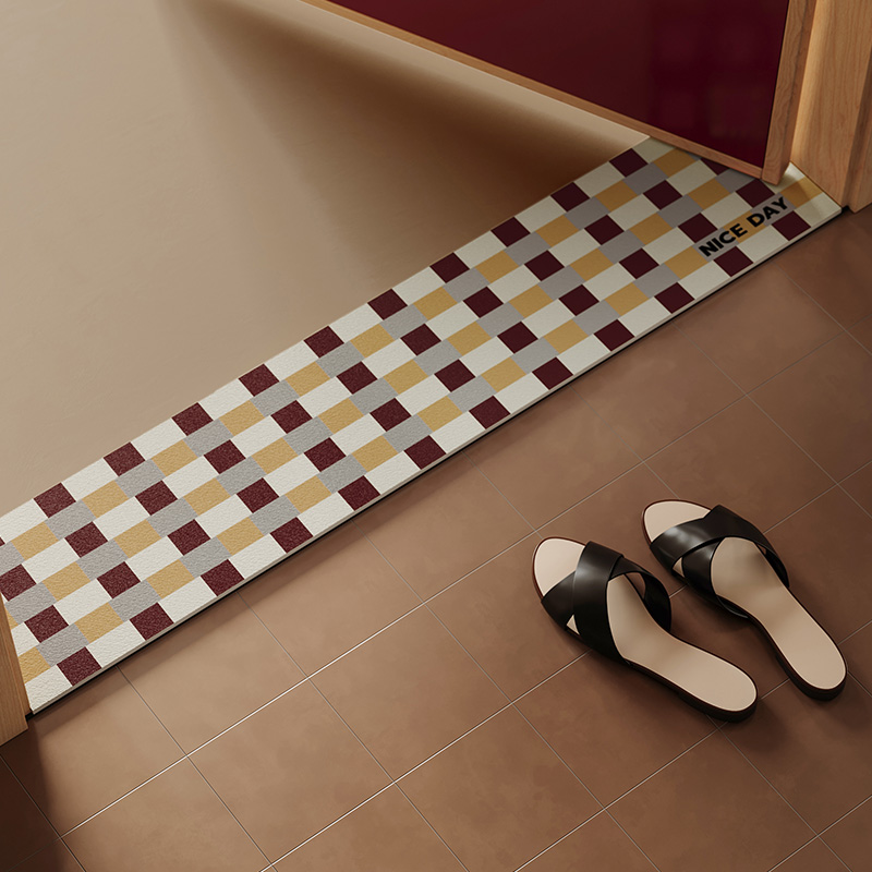 幻彩波点美式复古门槛石门口地垫过门石超窄长浴室卫生间厕所脚垫