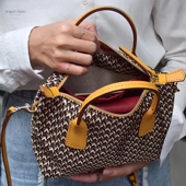 robert piero轻奢小众设计师款 大容量通勤斜挎包手提尼龙旅行副包