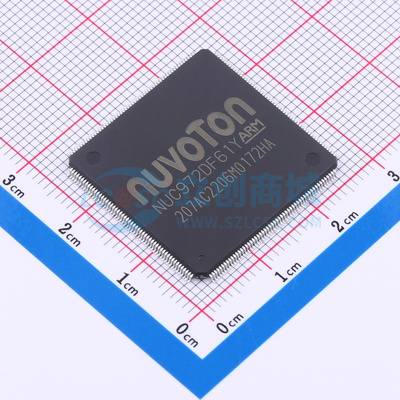 NUC972DF61Y QFP216 集成64M DDR2 2路以太网11个串口NUVOTON原装
