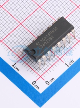 触发器 CD4027BE DIP-16 TI/德州 电子元器件配单原装正品