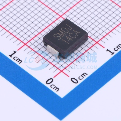 静电保护器(TVS/ESD) SMDJ14CA SMCG CJ(江苏长电/长晶) 原装正品