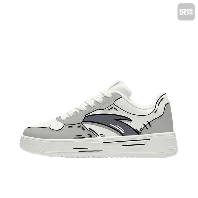 定制球鞋Anta安踏生活系列二次元线条休闲百搭潮流时尚