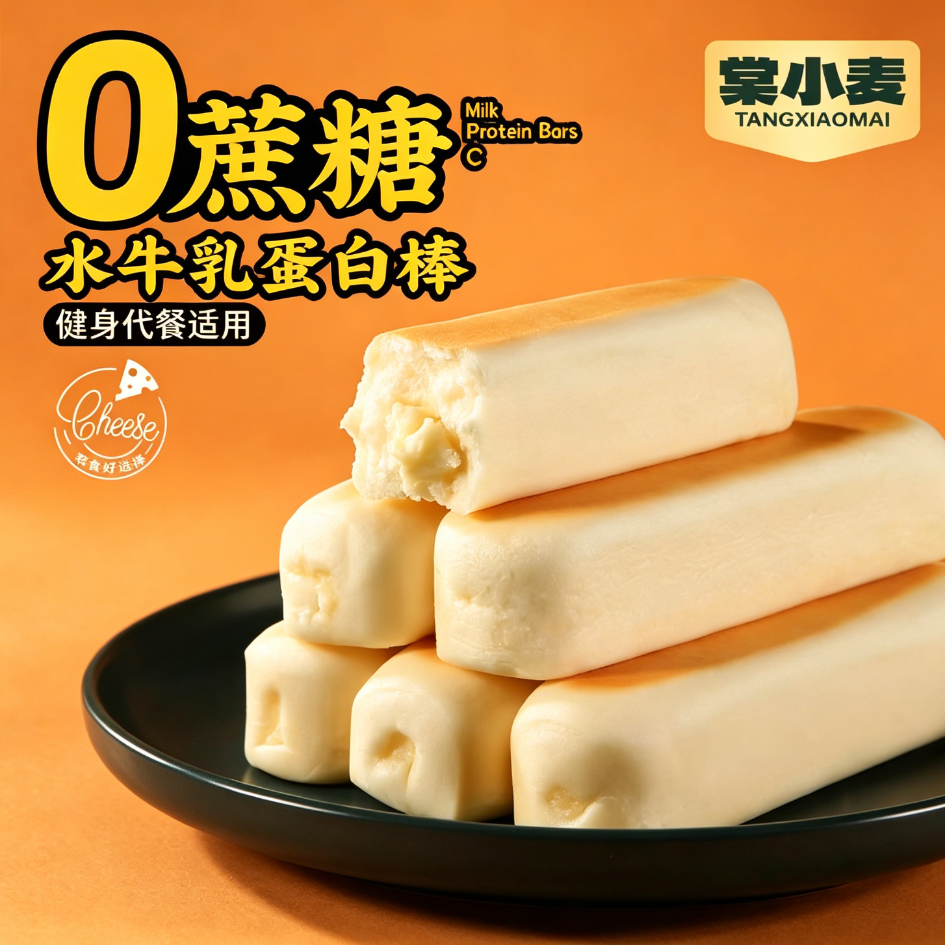 减肥解馋小零食水牛乳蛋白棒面包夜宵追剧孕妇糕点心减脂期下午茶无糖食品糖尿人专用健身网红饱腹低热量低卡代餐宿舍中老年低脂
