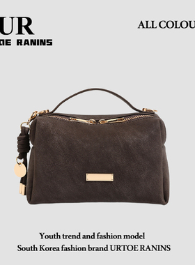 UR女包2025新款高级感复古磨砂小方包百搭通勤手提单肩斜挎腋下包