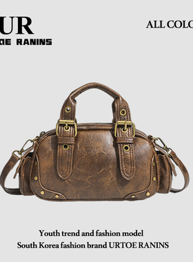 UR女包2024秋冬新款高级感复古机车包百搭时尚手提单肩斜挎腋下包
