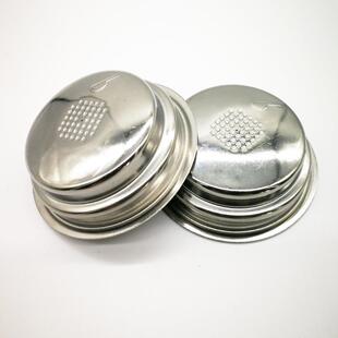 咖啡机配件过滤网 不锈钢双层过滤器 粉槽 灿坤原装单人粉碗