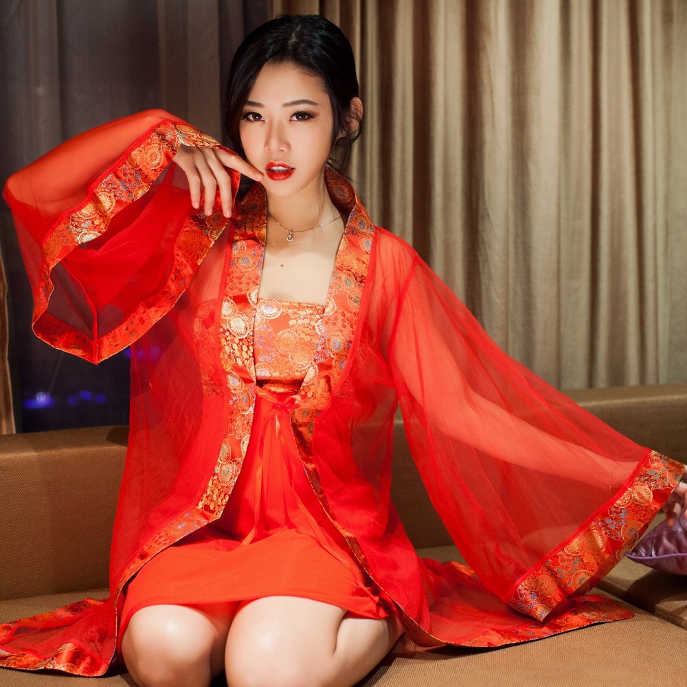 情趣肚兜睡衣刺绣汉服吊带古装