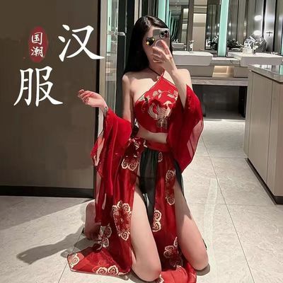 情趣200斤大码性感蕾丝古装汉服