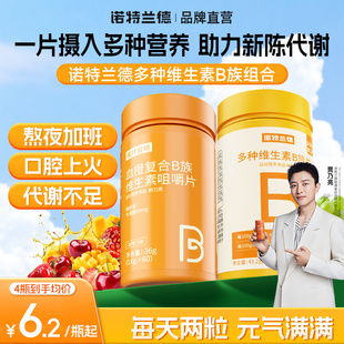 诺特兰德复合维生素b族维生素B咀嚼片VB男女士多种维生素b3b6b12