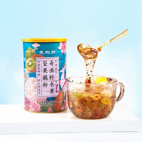 速溶代餐麦鲍担坚果藕粉水果坚果