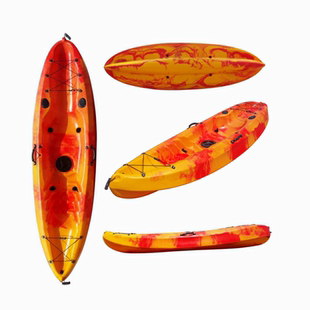 辰星CX272单人皮划艇轻便海洋舟坚固耐用硬艇皮划艇平台舟独木舟