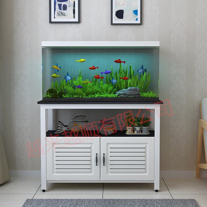 N底座钢制架子欧式隔断客厅低水族箱鱼缸柜承重新款柜鱼缸屏风