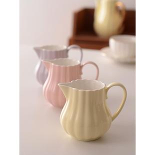 陶瓷小奶壶奶罐奶缸奶杯可微波炉咖啡引流壶奶盅公道杯分茶器茶海