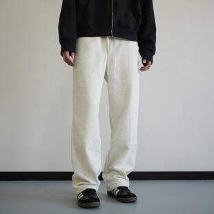 男女休闲宽松百搭直筒长裤 BurnBro美式 秋冬385G加厚加绒运动卫裤