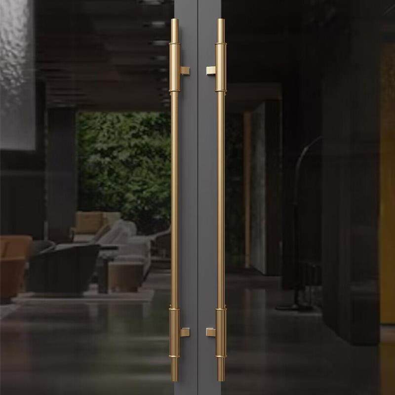 极简轻奢加厚不锈钢拉手金色现代玻璃门拉手现代有框门推拉门把手