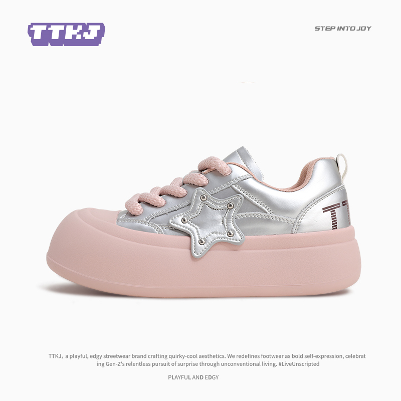 TTKJ原创厚底圆头丑萌鞋胖星鞋