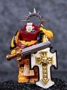 40k圣血玩具极限战锤拼装天使积木人仔战士老兵战士星际剑卫军团